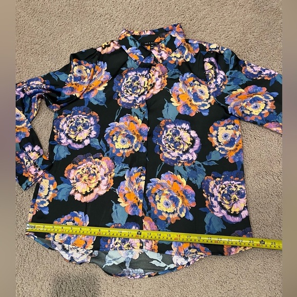 Women's ZAC & RACHEL Button Down Floral print Long Sleeve - Picture 8 of 10